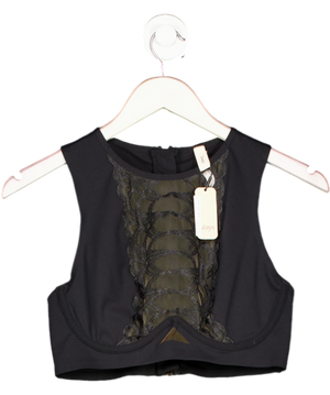 Leays Black Janz Crop UK M