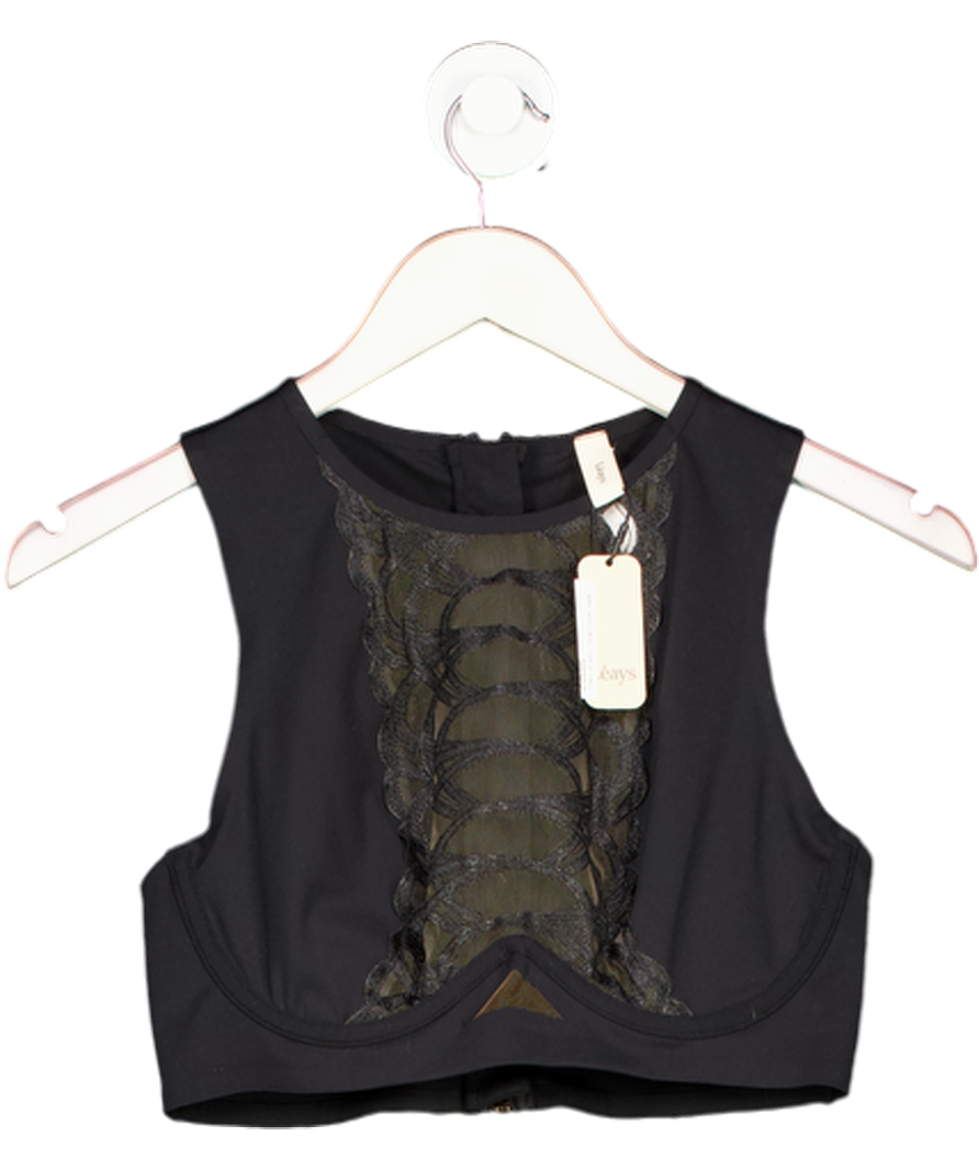 Leays Black Janz Crop UK M