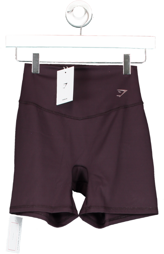 gymshark Purple Elevate Shorts Plum Brown UK S