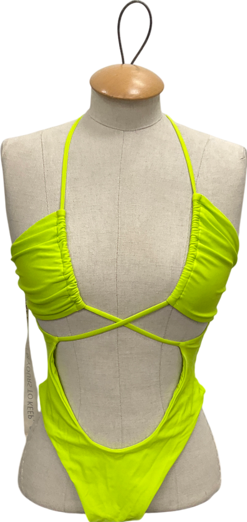 Mars the Label Green The Tie Crossover Swimsuit UK 8
