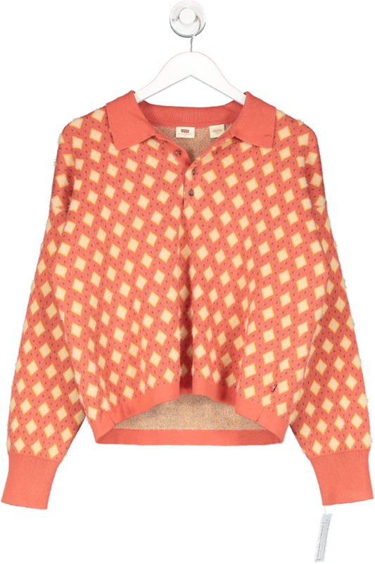 levis Orange Remy Collared Sweater UK S