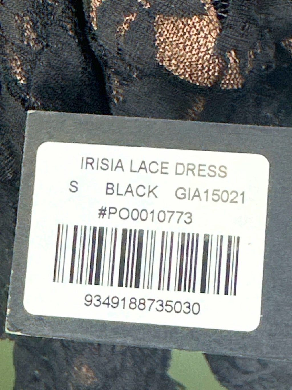 I.AM.GIA Black Irisia Lace Dress UK S