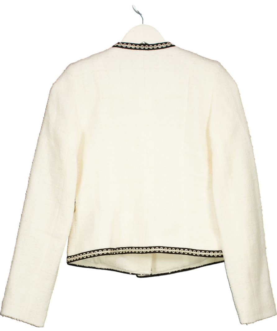 Andiata Cream Lesley Boucle Blazer UK 4