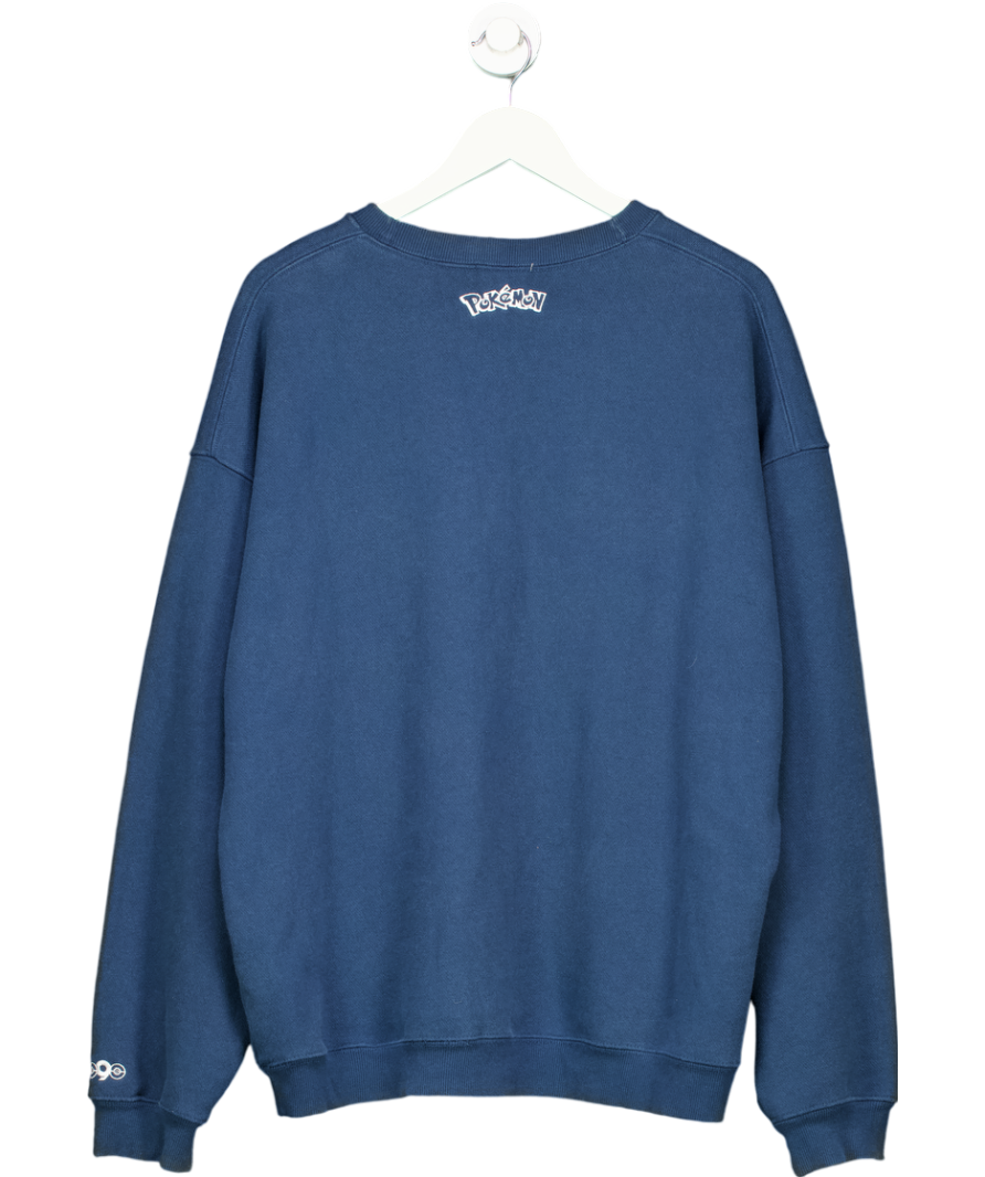 9090 Blue Ninety Pokemon Logo Sweatshirt UK L