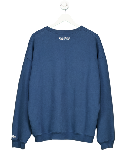 9090 Blue Ninety Pokemon Logo Sweatshirt UK L