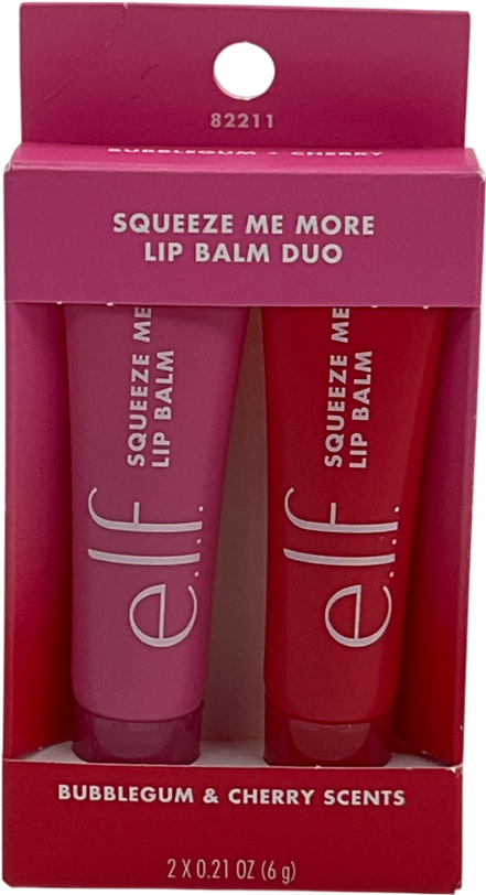 E.L.F Cosmetics Squeeze Me More Lip Balm Duo Bubblegum Cherry 6g