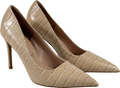 DUNE Nude Assured Beige Embossed Leather High Heel Shoes UK 6 EU 39 👠