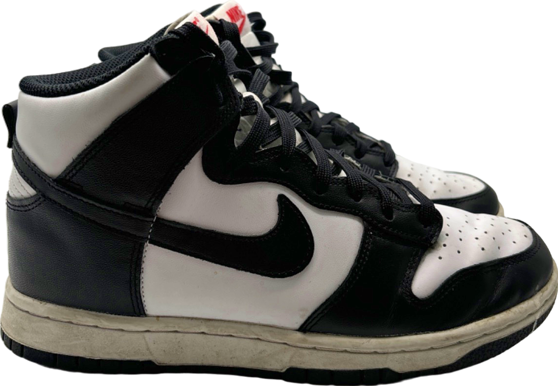 Nike Black/White Dunk High Trainers UK 6