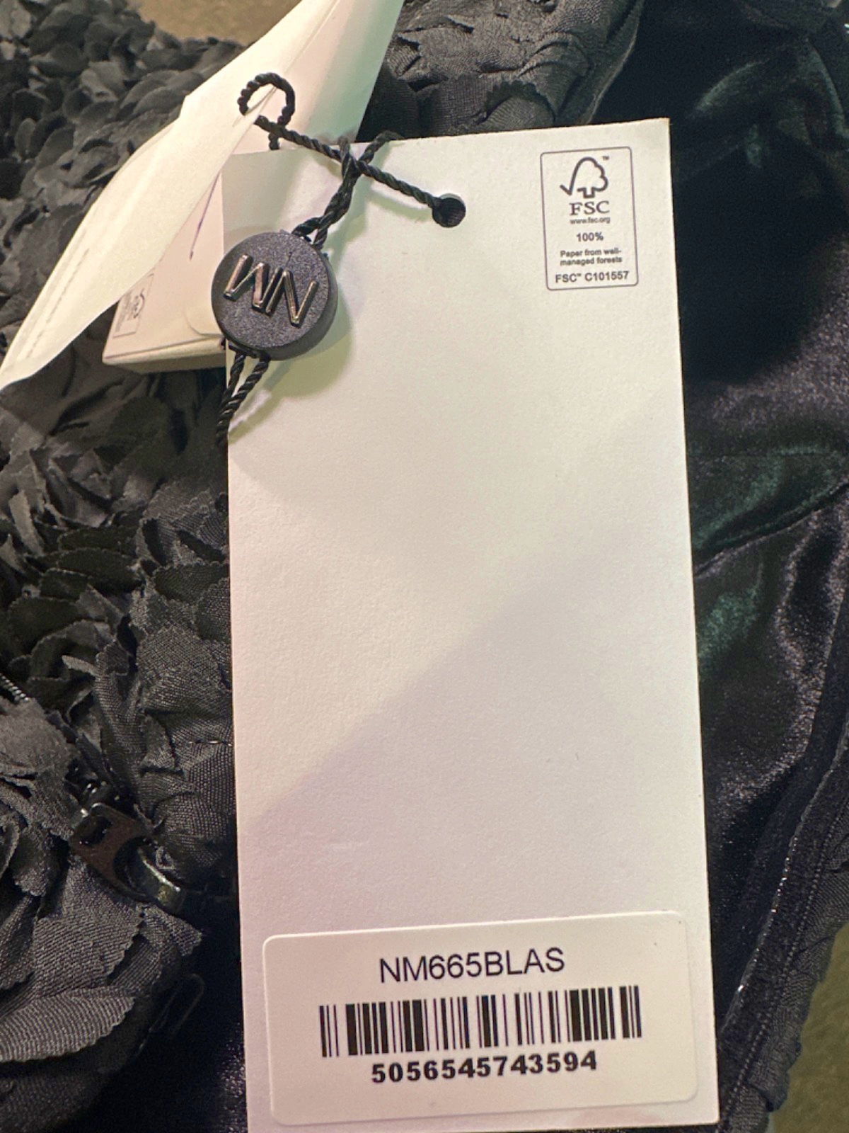 Nadine Merabi Black Phoebe Strapless Floral Corset Top UK 8