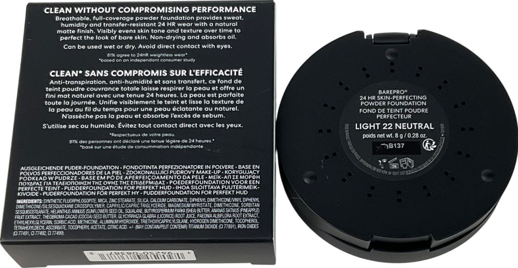 bareMinerals Barepro 24hr Skin-perfecting Powder Foundation Light 22 8g