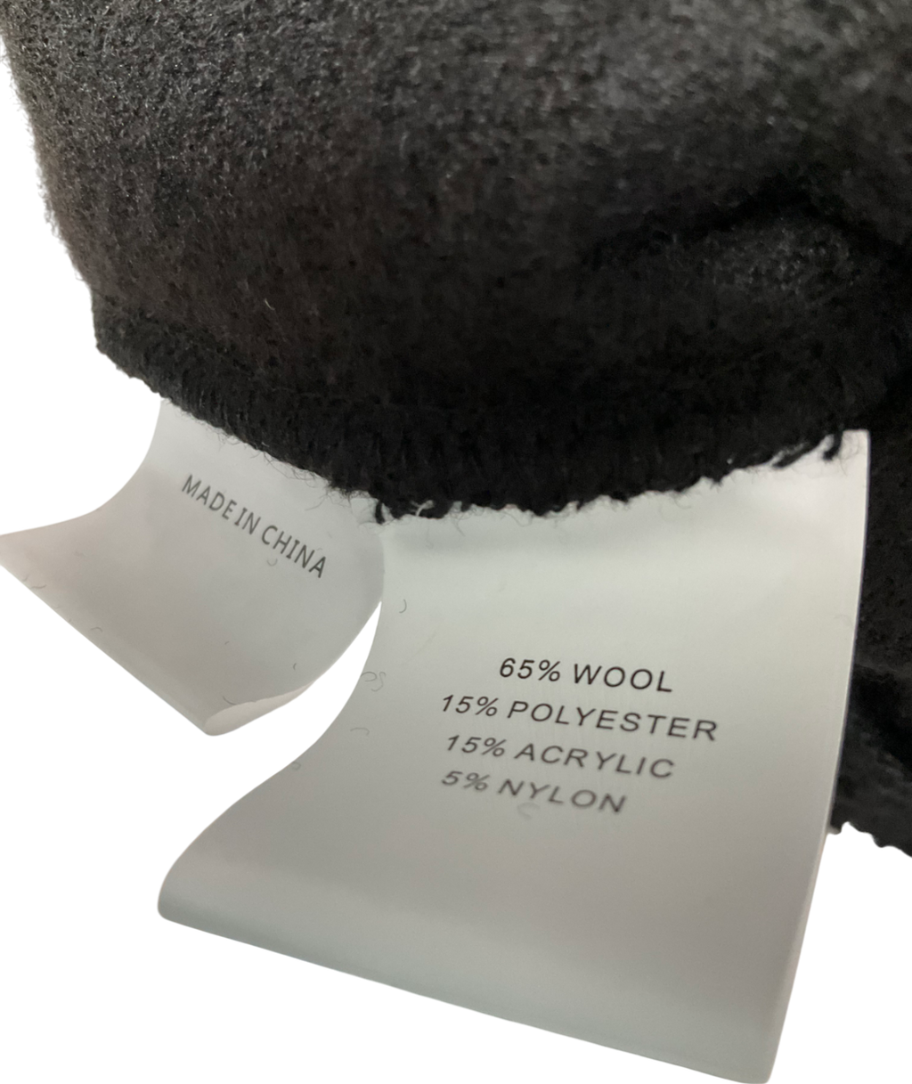 Laines London Black Teddy Bear Joggers UK S