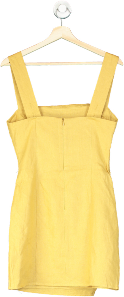 Reformation Yellow Mini Dress UK 8
