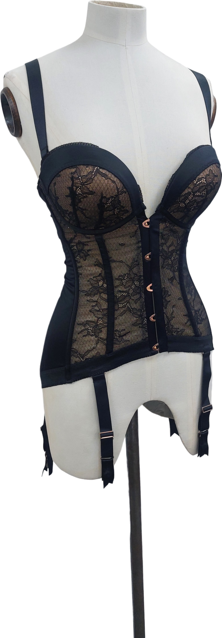 boux avenue Black Lace Corset UK 32D