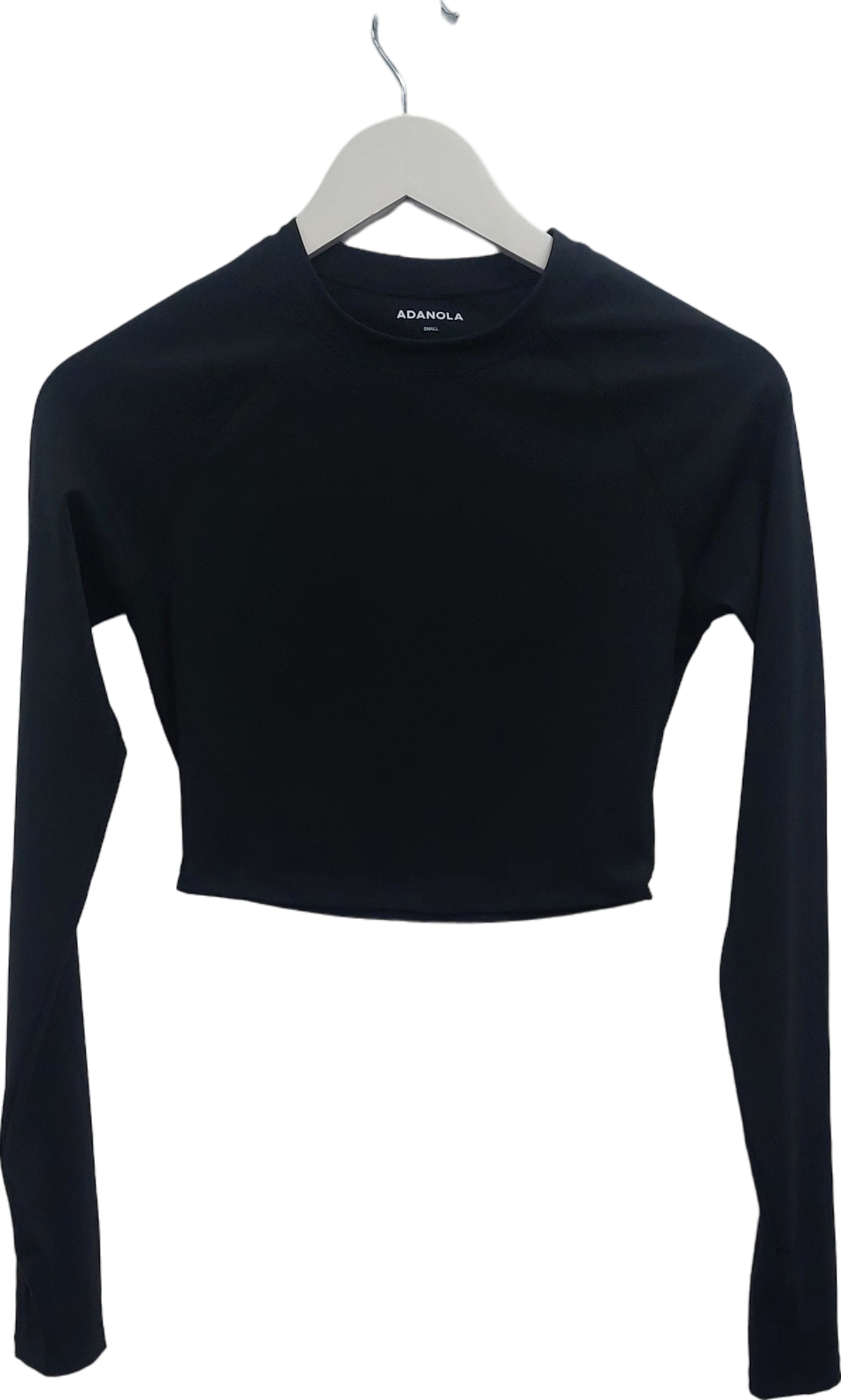 Adanola Black Long Sleeve Top UK S