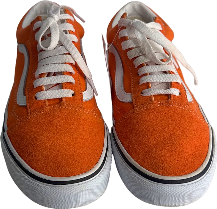 Vans Orange Old Skool Trainers UK 7