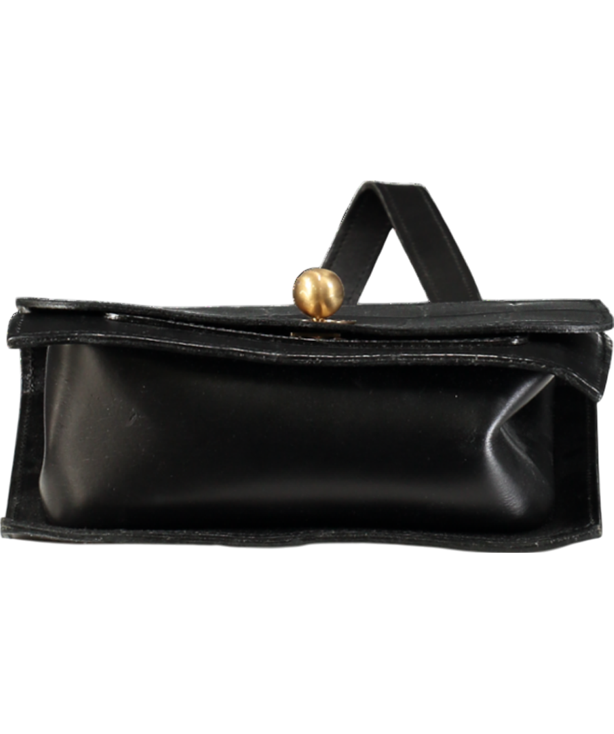 danielle foster Black Croc Charlie Box Bag