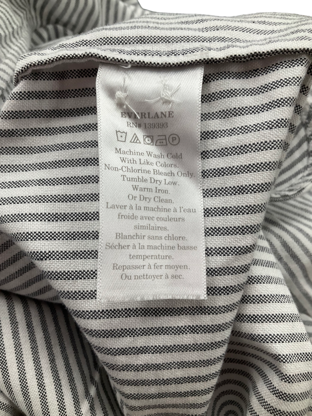 EVERLANE Grey The Boxy Oxford Shirt UK XL