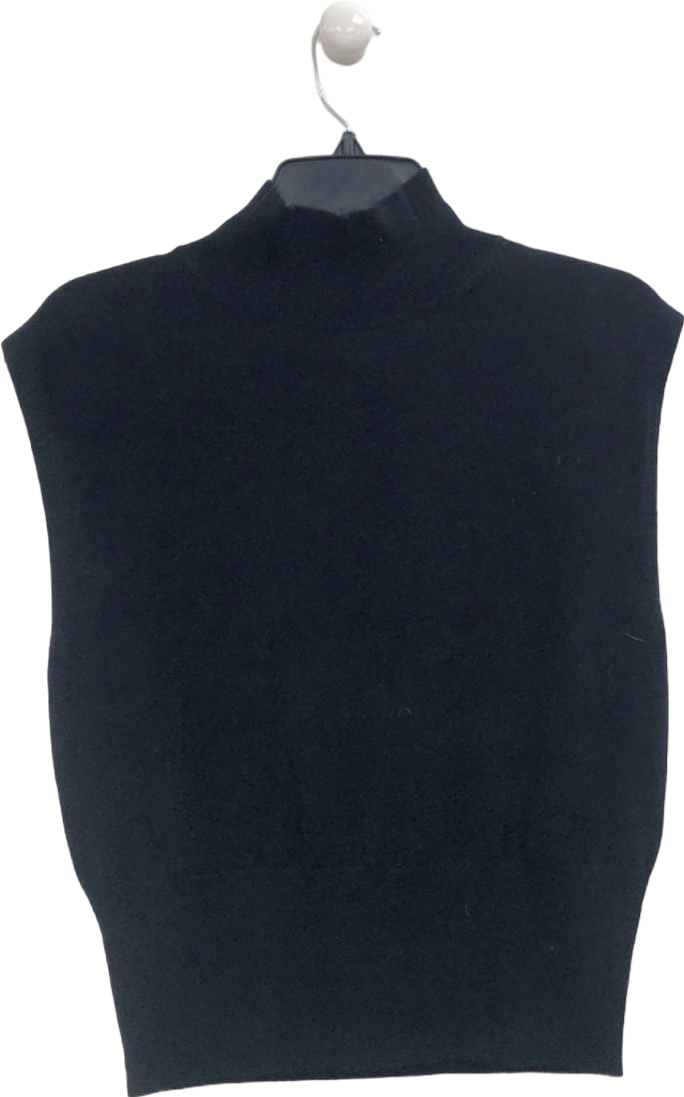 Mint Velvet Black Sleeveless Knit Top UK S
