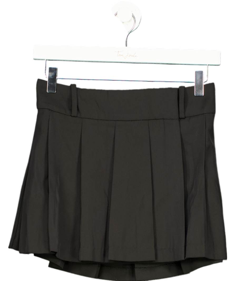 & Other Stories Black Pleated Mini Skirt UK 10