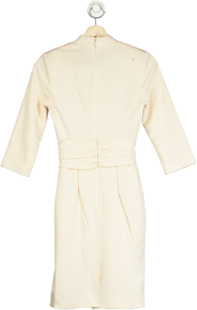Reiss Cream Wrap Dress UK 4
