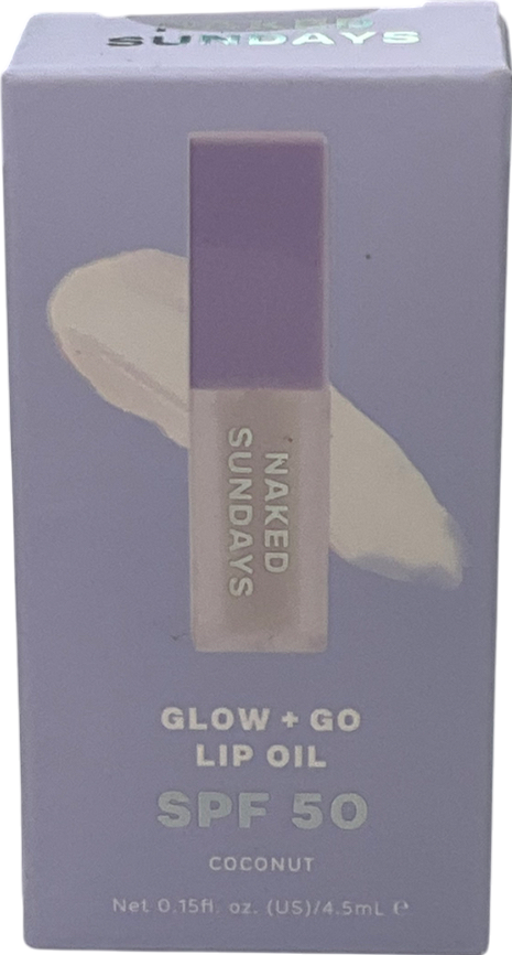 naked sundays Glow + Go Lip Oil Coconut 4.5ml
