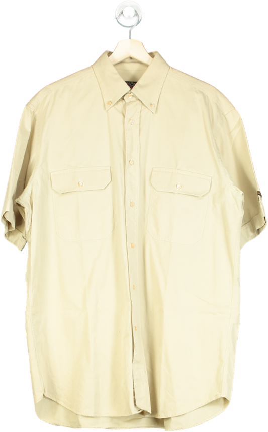 Paul & Shark Beige Short Sleeve Shirt UK XL