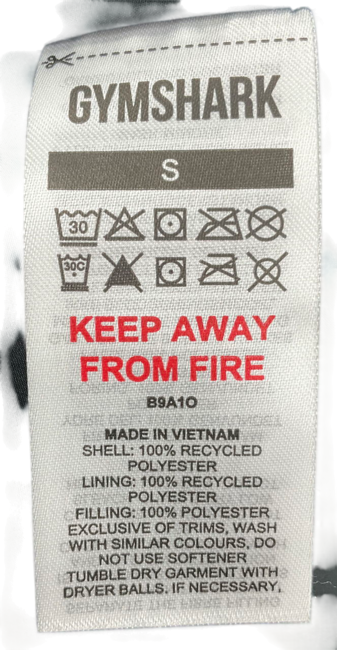 gymshark Black Cropped Midi Gilet UK S