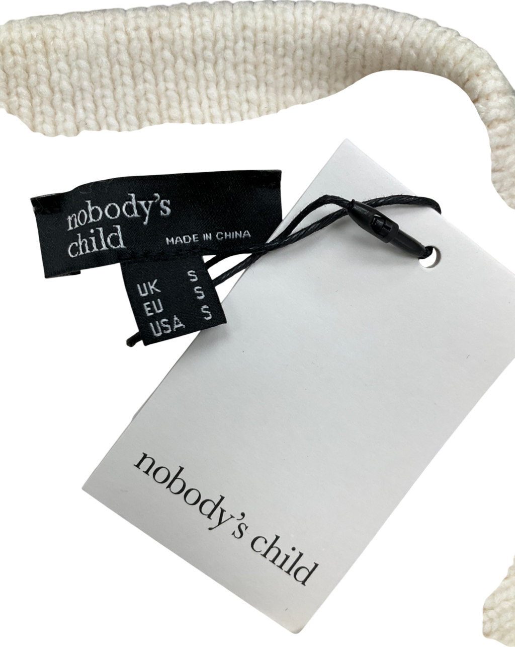 Nobody's Child Cream Double Breasted Collared Cardigan UK S