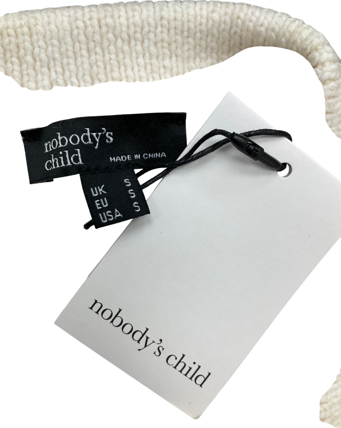 Nobody's Child Cream Double Breasted Collared Cardigan UK S