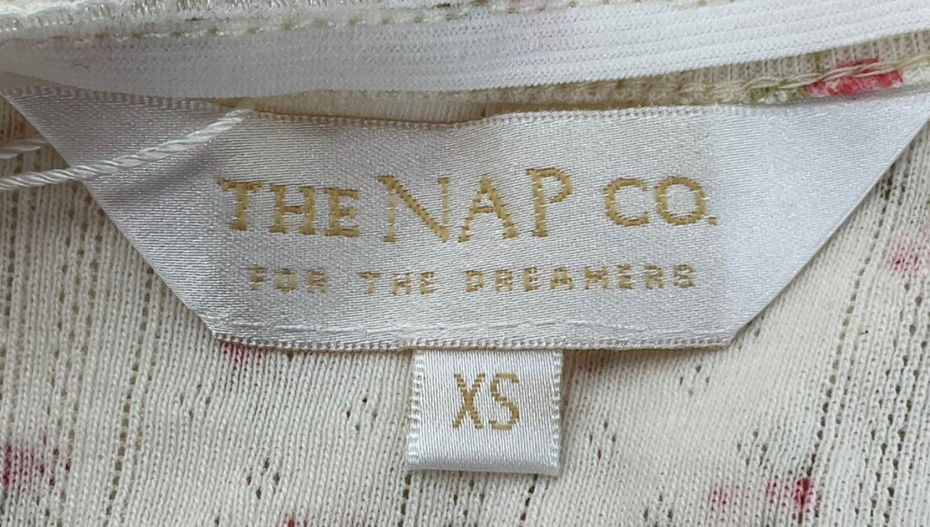 The NAP Co. White Pointelle Cami Top & Knickers UK XS
