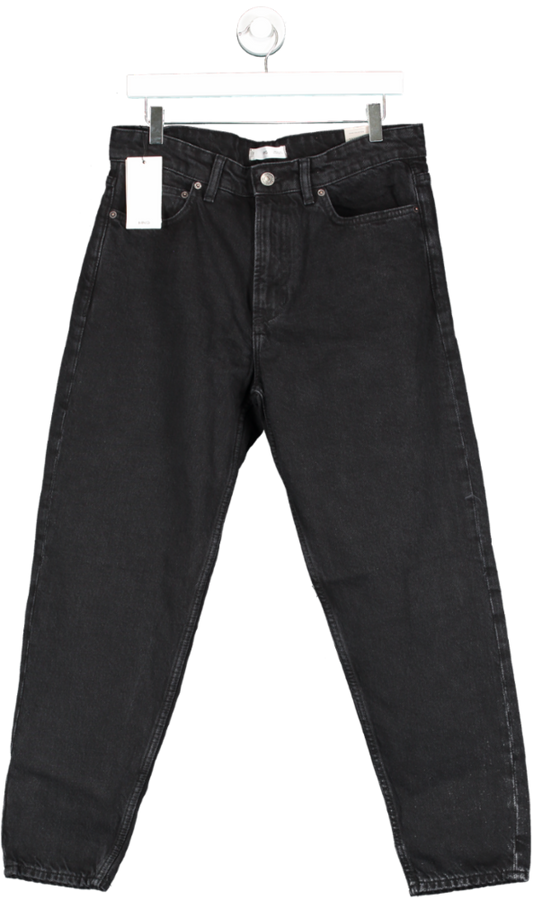 MANGO Black Tapered Fit Jeans W34
