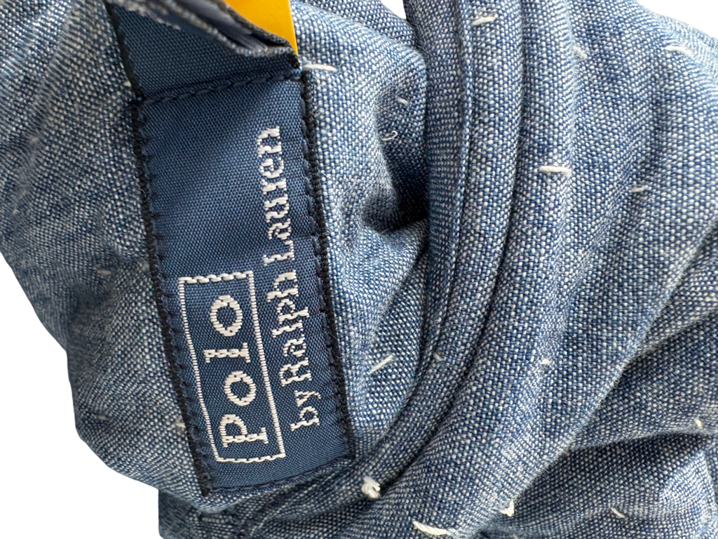 Polo Ralph Lauren Blue Reversible Bora Stitching Patchwork Quilted Vest Jacket UK S