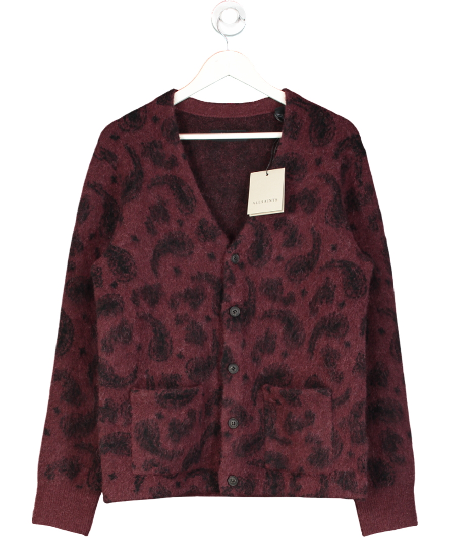 All Saints Red Bancat Cardigan UK XS