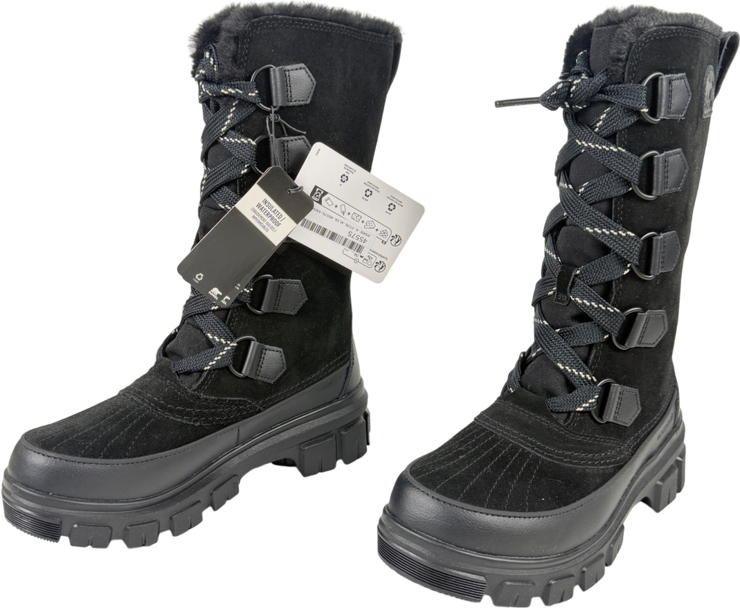 SOREL Black Torino Tall Waterproof Boots UK 4.5 EU 37.5