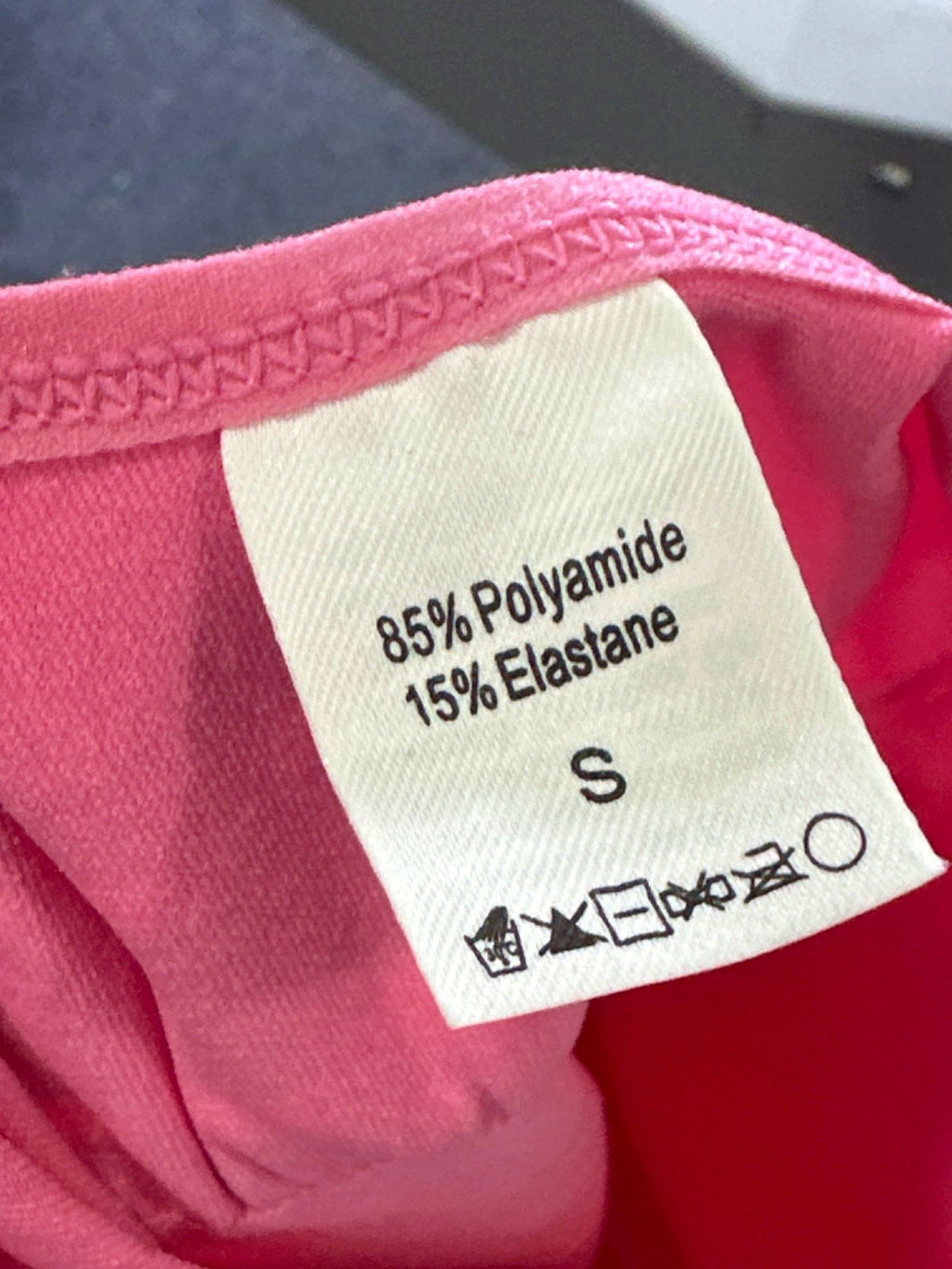 Pink Ribbed Bodysuit UK S