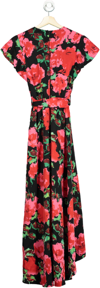 AX Paris Black Floral Maxi Dress UK 8