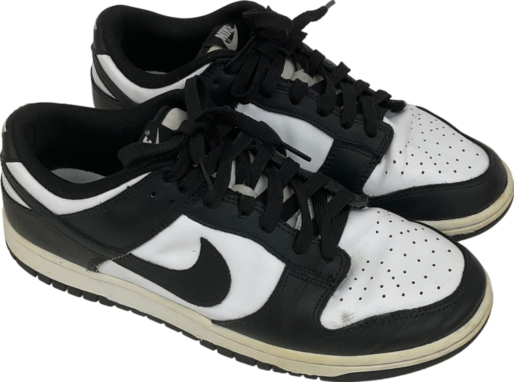 Nike Black Dunk Low Retro Trainers In White/black UK 7.5 EU 40.5 👠
