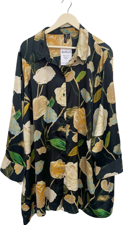 Vero Moda Black Floral Shirt UK 24