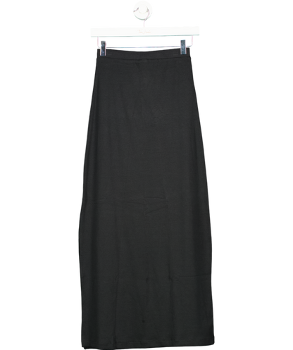 MANGO Black Midi Skirt UK S