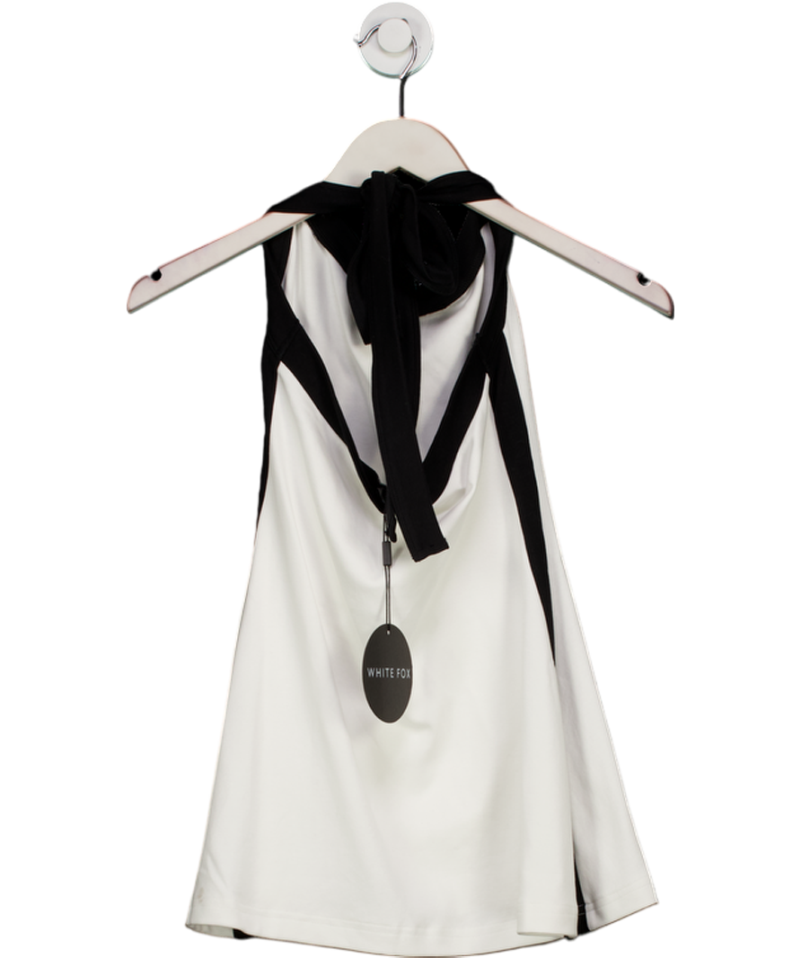 White Fox White I've Got Dreams Halter Mini Dress UK M