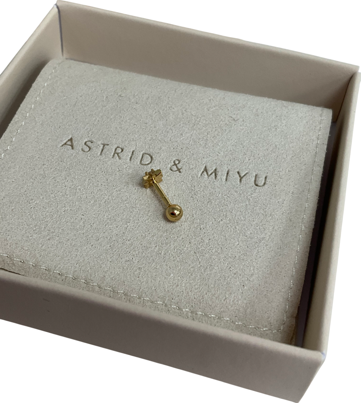 Astrid & Miyu Twilight Star Barbell In Gold One Size