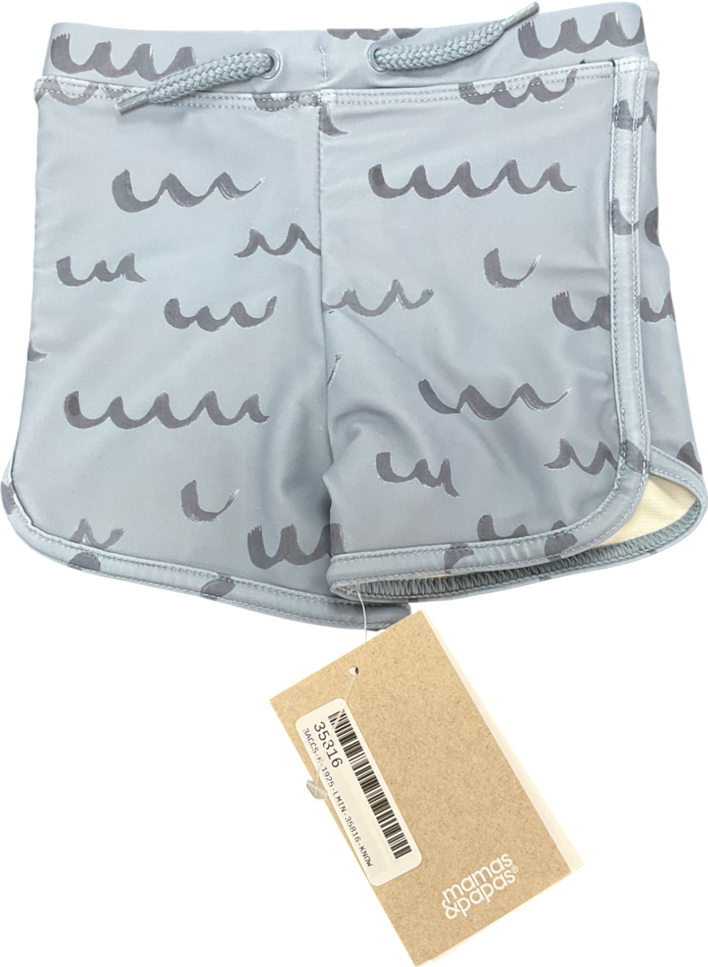 Mamas & Papas Blue Wave Swim Trunks 9-12 Months