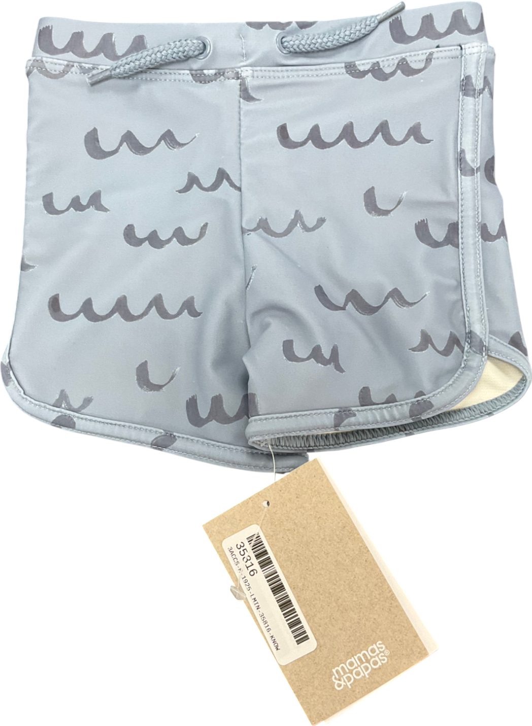 Mamas & Papas Blue Wave Swim Trunks 9-12 Months