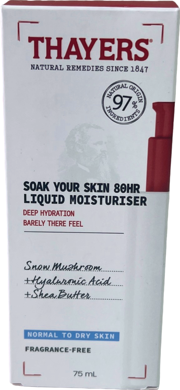 Thayers Soak Your Skin 80HR Liquid Moisturiser 75ml