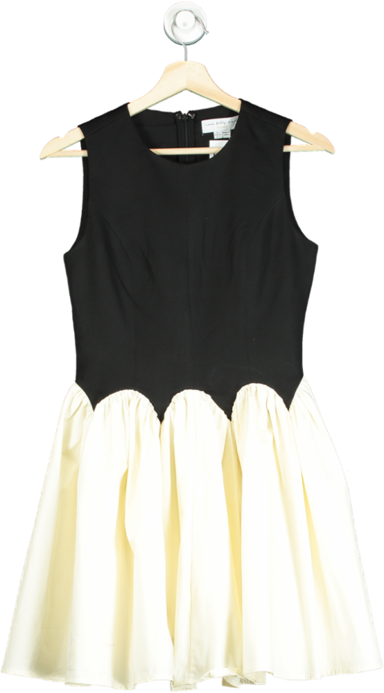 Never Fully Dressed Black and Cream Scallop Dress UK 6