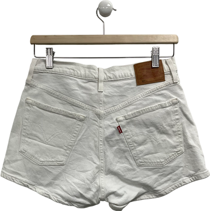 levis White 501 Original Shorts UK S