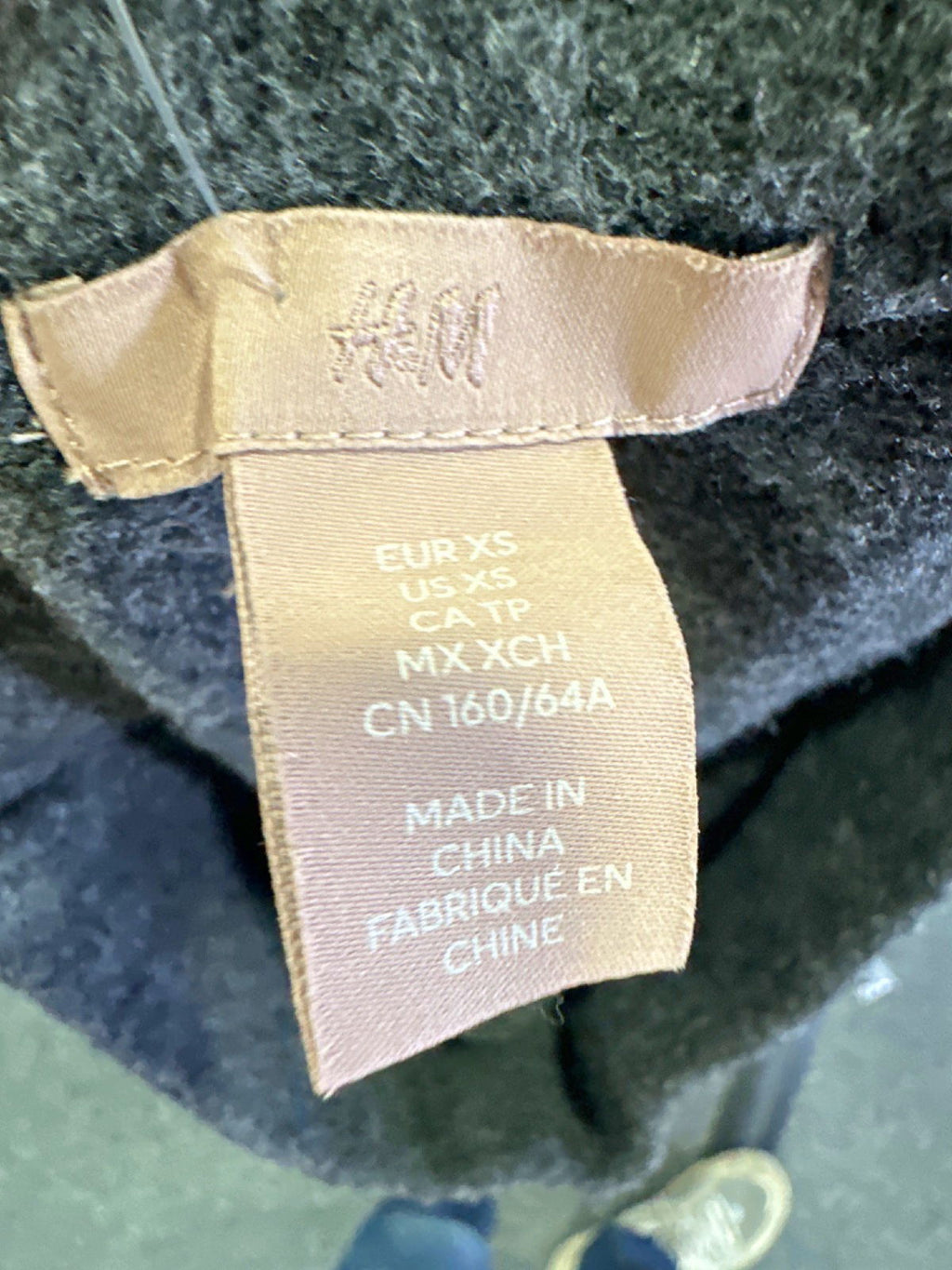 H&M Charcoal Ribbed Leggings UK XS