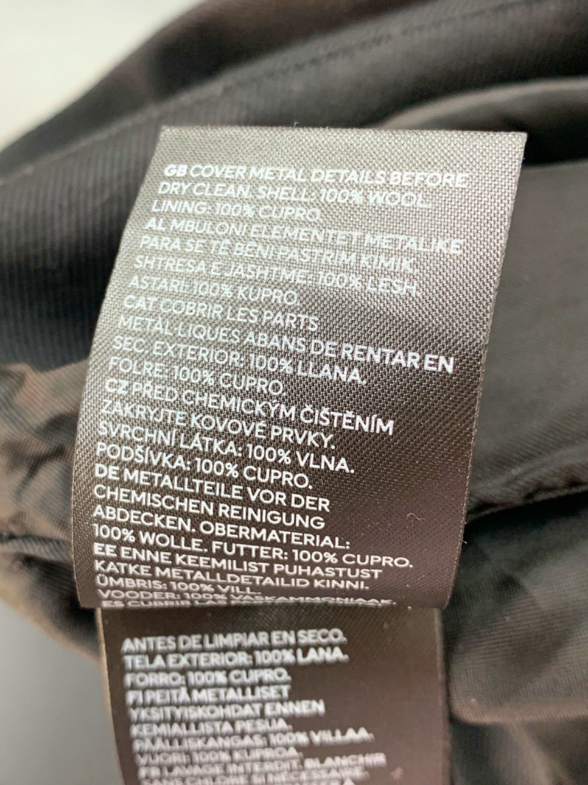 H&M Black Suit Trousers UK 33R