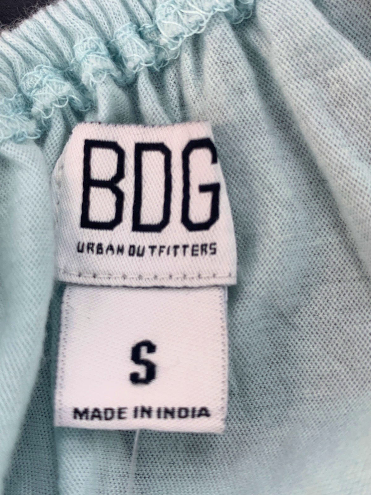 BDG Urban Outfitters Light Blue Crochet Crop Top Small