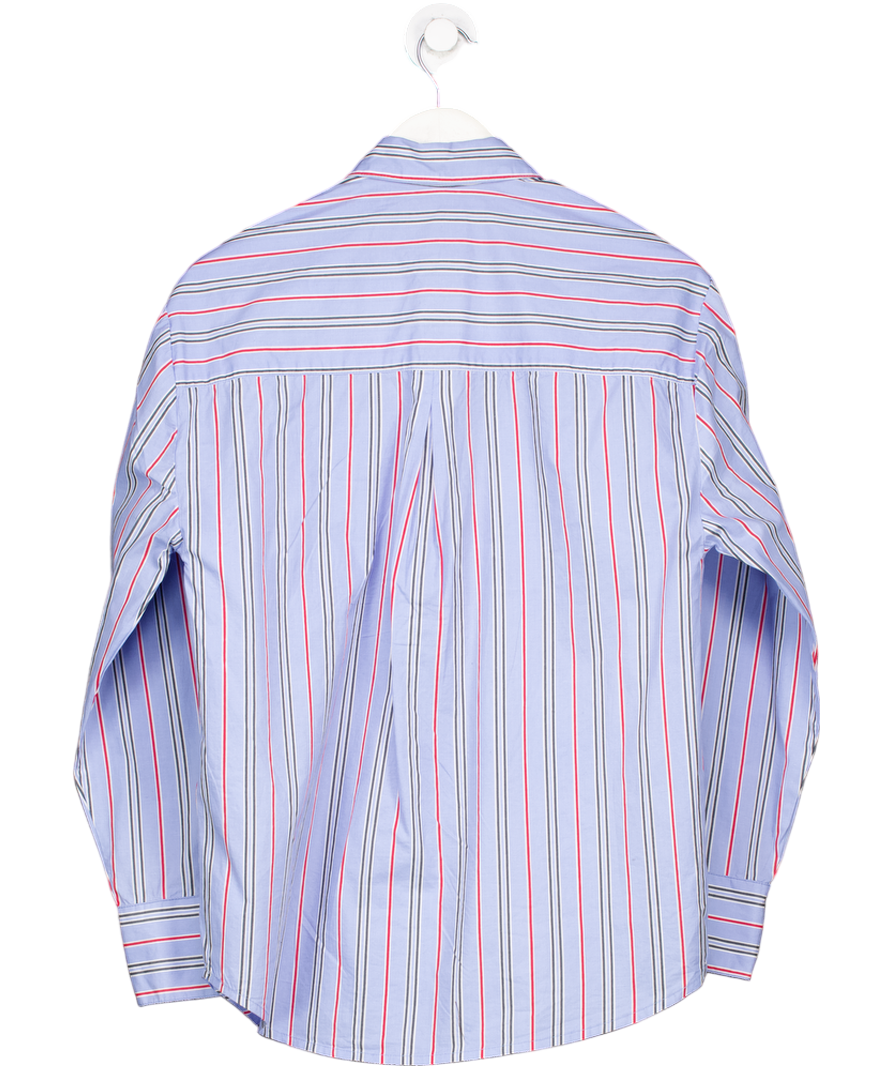 Damson Madder Kendall Oversize Shirt- Bold Blue Stripe UK 6